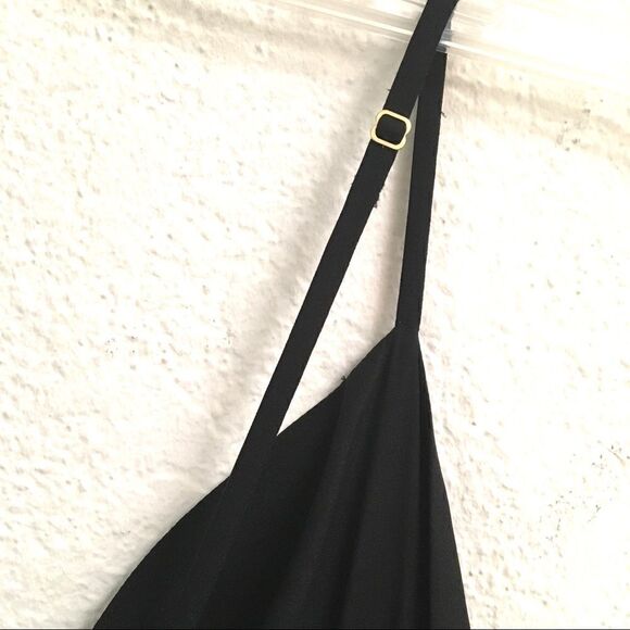 AKA Y2K black & gold tiered silk mini dress XS/S - Picture 8 of 9
